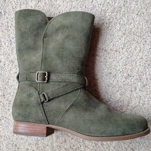 Koolaburra By Ugg Women’s Suede Buckle Boot in Olive Green Size 9